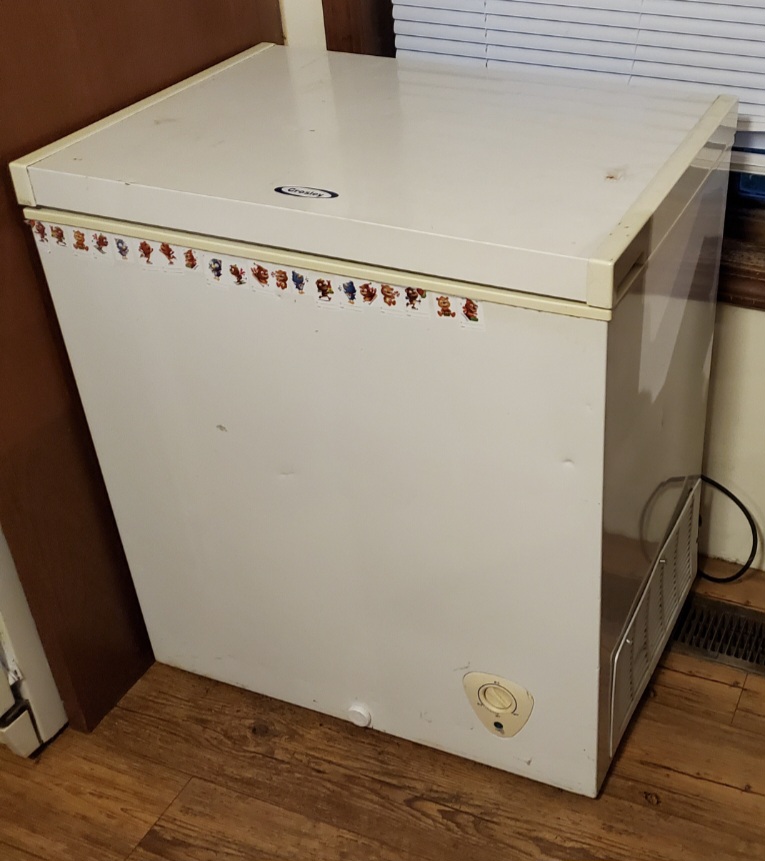 Spray Painted Chest Freezer - Big Dreams on a DIY Budget